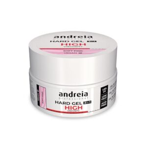 Andreia Gel Construction Ongles - Gel Biphasique UV & LED Professionnel pour Renforcer l'Ongle ou l'Extension - Formule Haute Viscosité - Pot 44g - Couleur Rose Clair