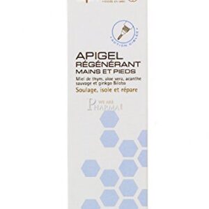 Alvadiem | Apigel Régénérant au miel de thym bio | Soulage les peaux fragilisées, irritées, agressées par des facteurs extérieurs | Engelures, gerçures, rougeurs | Fabriqué en France | 10ml