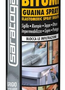 SARATOGA BITUMI Gaine BITUMINOSA SPRAY 500 ML couleur GRIS imperméabilisant
