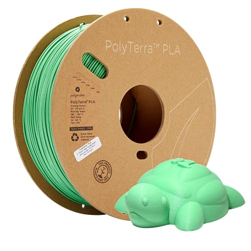 Polymaker 70846 PolyTerra PLA Filament PLA Faible teneur en Plastique 1.75 mm 1000 g Vert (Mat) 1 pc(s)