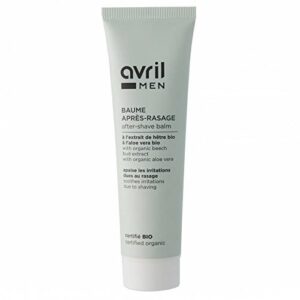 AVRIL - Baume après-rasage - Bio certifié - Aloe vera - Peau douce, lisse et hydratée - Apaise et tonifie - Revitalise la peau - Vegan - 100ml