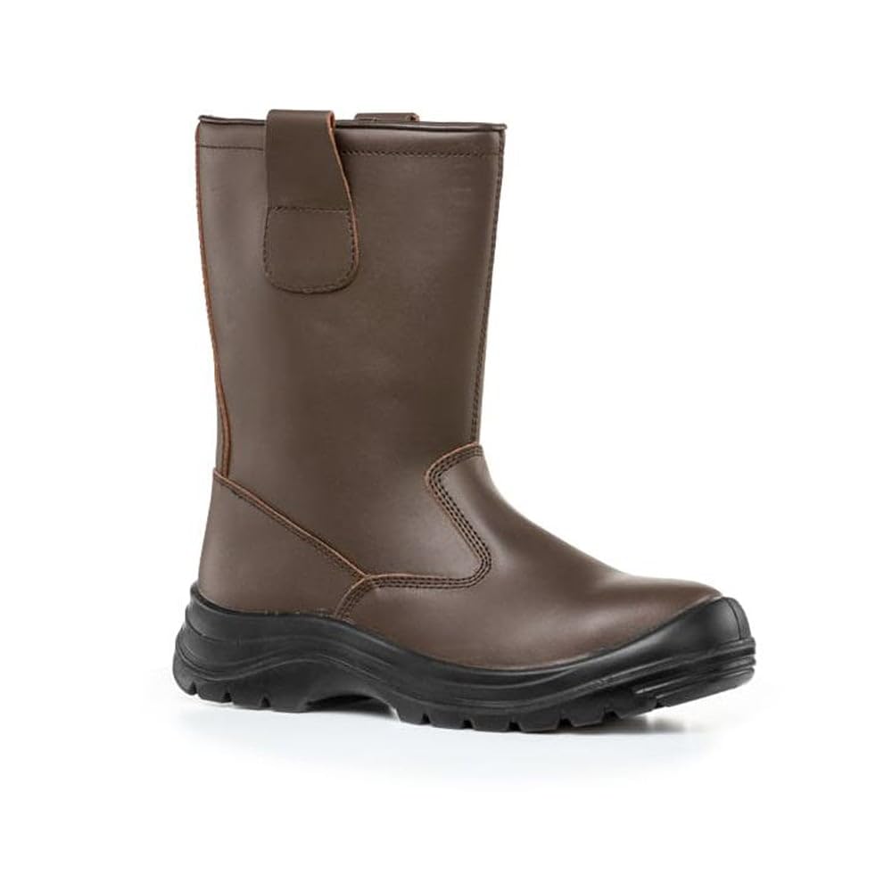 Coverguard Botte de securite en Cuir Non fourree Pyroxite S3 SRC,44 EU,Marron