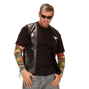 Alternative view of W WIDMANN MILANO Party Fashion - Gilet de motard Outlaw, aspect cuir, rocker, costumes de carnaval