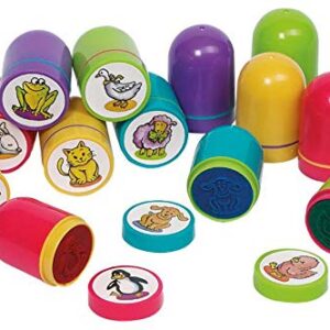 Set de 10 Tampons à encre animaux, modèles aléatoires