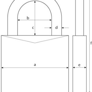 Alternative view of Abus 145/40 Cadenas à combinaison 40 mm Argent