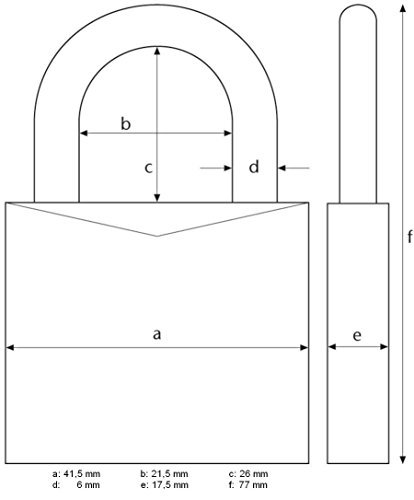 Abus 145/40 Cadenas à combinaison 40 mm Argent – Image 2