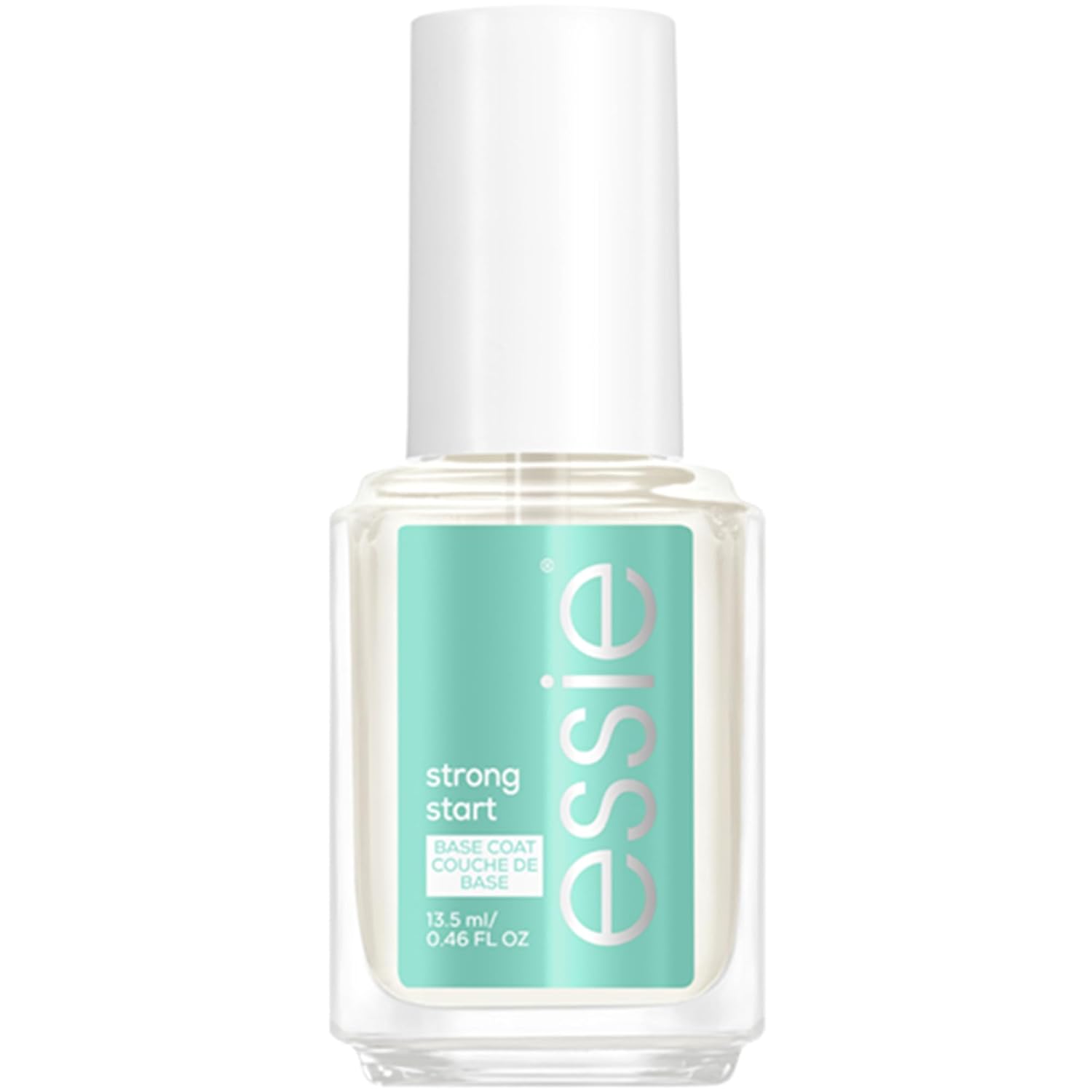 Essie Base de Vernis, Fortifiant & Protecteur Avec de la Biotine Finition Naturelle & Mate Strong Start Contenance 13,5 ml