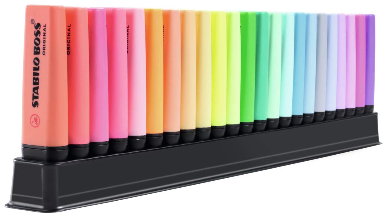 STABILO BOSS ORIGINAL - Surligneur - Set de bureau de 23 Surligneurs Pastel et Fluo, Edition limitée by Snooze One – Image 2