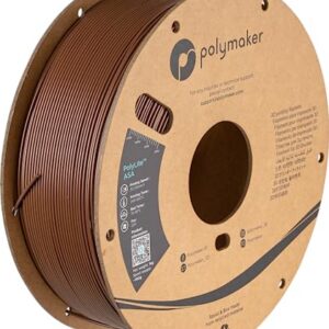 Polymaker ASA Filament pour imprimante 3D, 1,75 mm, gris armée, 1 kg, résistant à la chaleur et aux intempéries, pour pièces fonctionnelles en plein air, dimensionnel
