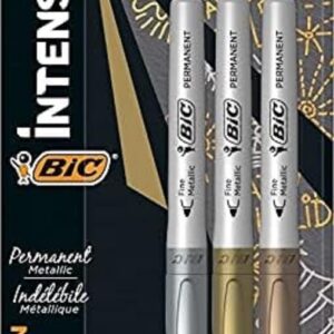 BIC Marking Colore Assortis Metallic X5, Couleurs Métalliques, Pack de 3