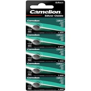 Camelion Silver Oxide SR41W/392 1.55V pile bouton - 1x Blister