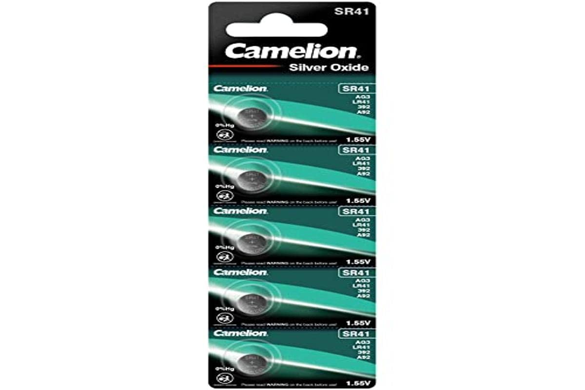Camelion Silver Oxide SR41W/392 1.55V pile bouton - 1x Blister