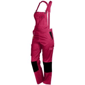 Fashion Sécurité Salopette de Travail Femme Rose et Noir Résistante, Confortable et Tendance - Bricolage et Jardinage - 38