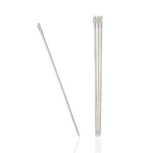 Prym 131287 Aiguilles cuir, No. 7, 0,70 x 36mm, argenté