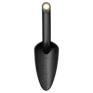 Fiskars Déplantoir, Longueur : 28 cm, Plastique Renforcé de Fibres de Verre, Noir/Orange, Solid, 1071899