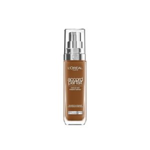 L'Oréal Paris - Fond de Teint Fluide - Hydratation 24H - Formule à l'Acide Hyaluronique - Tous les Types de Peaux - Accord Parfait - Teinte : Acajou (9.5.D) - 30 ml