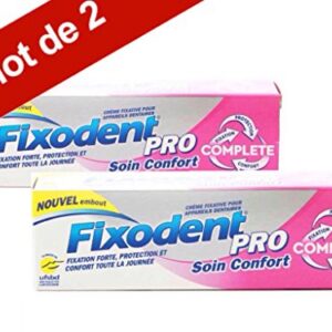Fixodent - Fixodent Pro - Soin Confort - Tube de 70,5 grammes - Lot de 2 tubes