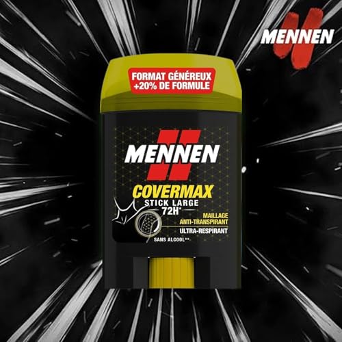 MENNEN COVERMAX Anti transpirant homme 72H stick large sans alcool - Lot de 6 – Image 2