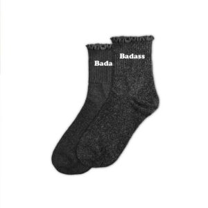 STC - Chaussettes Feston paillettes Badass