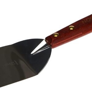 Nogent 1710 Spatule Inox Petit Modèle Manche Bois, Merisier