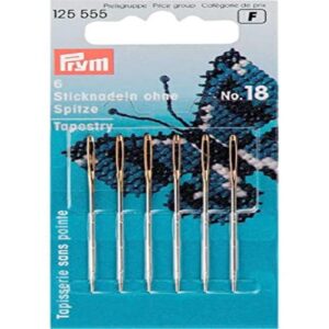 Prym 125555 Point D'Aiguilles, Steel, Argent, 18 Pouces, 50 x 1,2 mm, 6 pièces