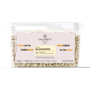 Callebaut Mona Lisa Blossoms (boucles de chocolat blanc, pot de 1 kg)