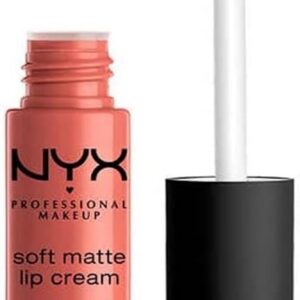 NYX Professional Makeup Rouge à Lèvres Soft Matte Lip Cream, Fini Mat Crémeux, Couleur Ultra-Pigmentée, Tenue Longue Durée, Teinte : Cannes