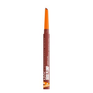 NYX Professional Makeup - Crayon à Lèvres Repulpant - Jusqu'à 10h de Tenue - Enrichi en extrait de Piment et de Gingembre - Plumping Lip Liner - Fini Mat - Duck Plump - Teinte : Swollen Spice