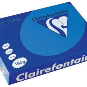Clairefontaine Trophee Ramette de 250 feuilles papier couleur 160 g A4 Bleu turquoise