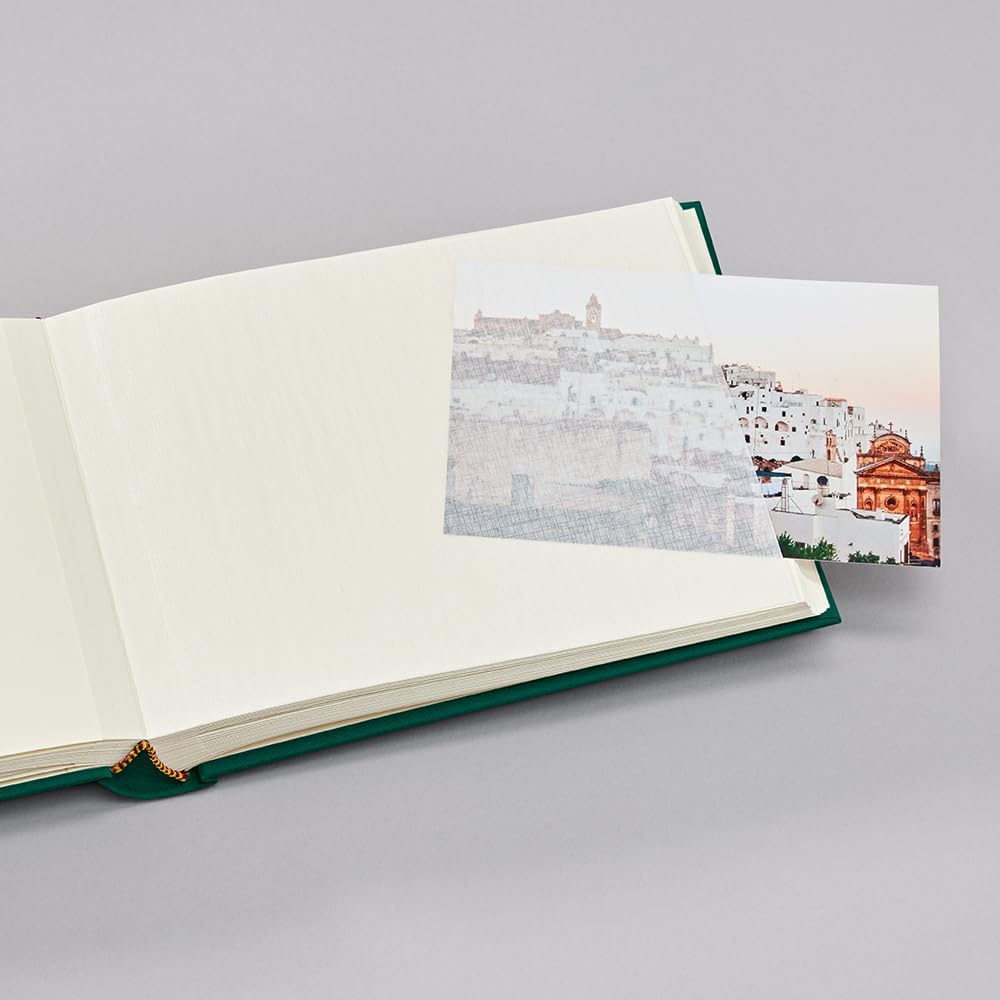 Semikolon 363974 Album Classic Small - 21,5 x 16 cm - 80 pages couleur crème, pour 10 x 15 photos - vert forêt – Image 4