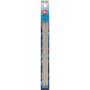 Lot d'aiguilles, plastique, 20 cm, polyester, Alu perlgrau, 3 mm