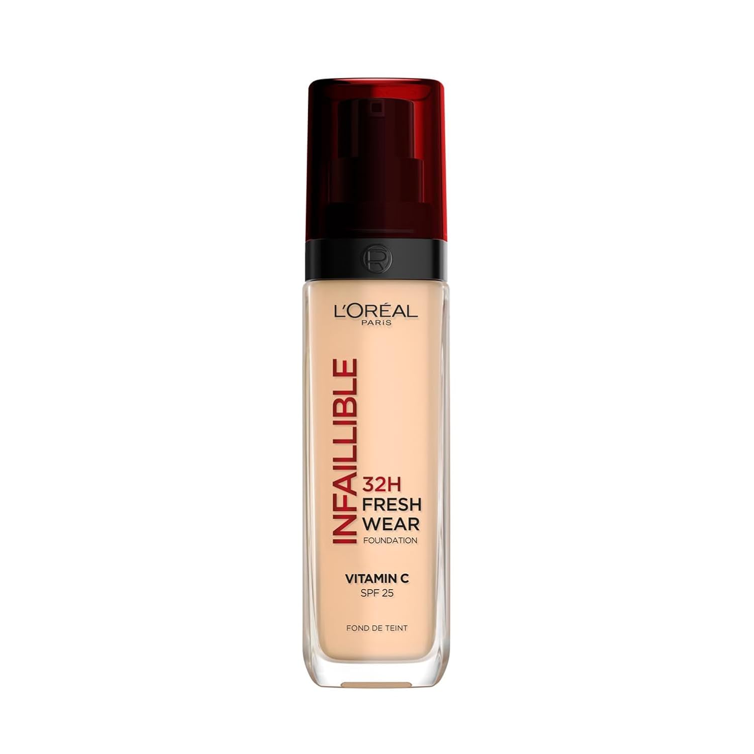 L'Oréal Paris - Fond de Teint Fluide Infaillible 32h Fresh Wear - Tous Types de Peau - Teinte : Lin (100) - 30 ml