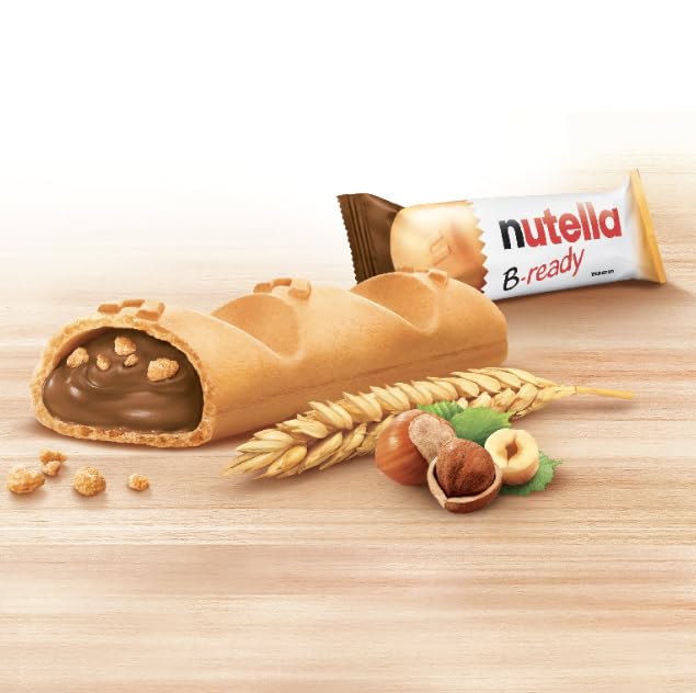 Nutella B-ready – Biscuits Fourrés à la Pâte à Tartiner Nutella® – Gaufrette pour le Goûter – 24 x 2 barres – Image 4