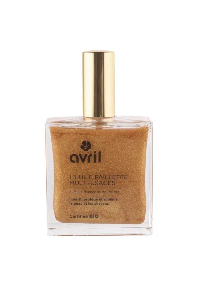 Huile pailletée multi-usages – 100ml - AVRIL, corps et cheveux …