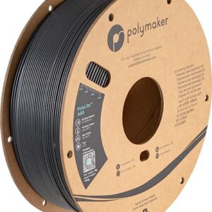 Polymaker Bobine de filament ABS 1,75 mm gris foncé ABS 1 kg résistant à la chaleur – Filament ABS 3D PolyLite 1,75 mm gris foncé