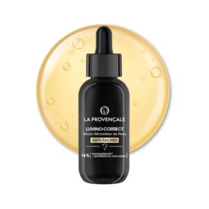 La Provençale Lumino-Correct - Sérum Rénovateur de Peau - Anti-taches & Éclat - Biophénols d'Olive noire & Niacinamide - Toutes carnations - Efficacité Prouvée - 30 ml