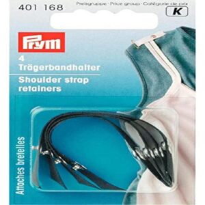 PRYM-Consumer Shoulder Strap Retainers, Black, One Size