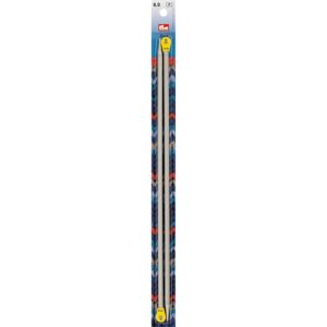 Prym 191469 Aiguilles à Tricoter à Boule alu Gris-Perle 35 cm 6,00 mm