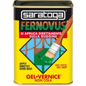 Saratoga vernis gel anti-rouille, prêt à l'emploi sans besoin de traitements préliminaires, boîte de 750 ml, noir micacé