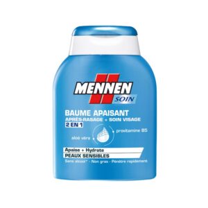 MENNEN - Baume Apaisant 2-en-1 Homme Après-Rasage + Soin Visage pour Peaux Sensibles - 100 ml