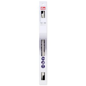Prym 190 310 Single-Point Ergonomic Knitting Needle 7mm/30cm, White, One Size
