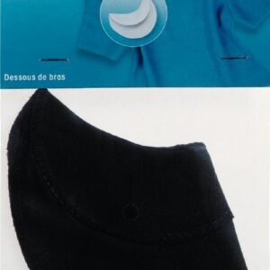 Scudi per abiti taglia 3/4 nero 100% cotone