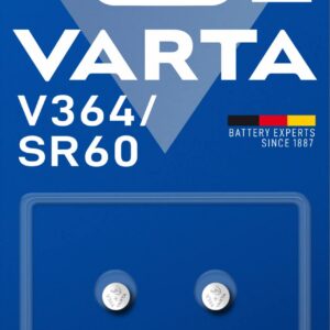 Varta Pack de 2 Piles Montre Oxyde d'Argent V364 SR60