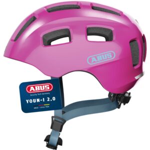 ABUS Casque de vélo Youn-I 2.0 - avec lumière pour Enfants, Adolescents et Jeunes Adultes - pour Filles et garçons