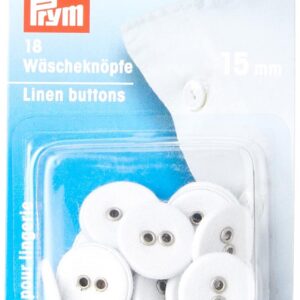 Prym Buttons, Acier Inoxydable, Lin, White, Taille Unique