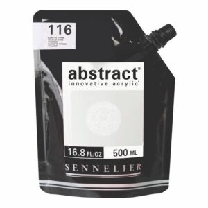 Savoir-Faire Sennelier Abstract Acrylic Paint 500ml-Titanium White