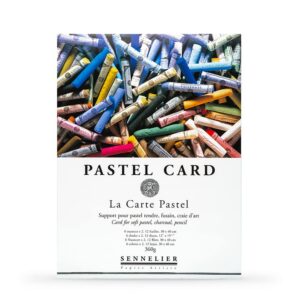 Sennelier Pastel sec Card (fine Papier de verre grain) Pad 40x30cm 12 feuilles of 6 assorted colours 360gs