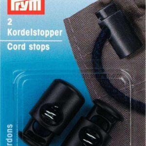Prym Cord Stopper, Metallo, Multi, schwarz, 2 Stück