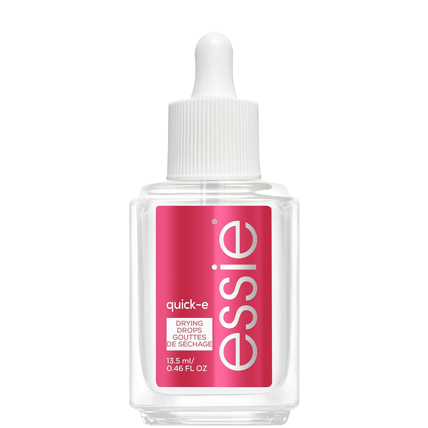 Essie - Gouttes de Séchage Fixation Rapide - Finition Brillante & Transparente - Gouttes sèche-vite Quick-E - Contenance : 13.5 ml