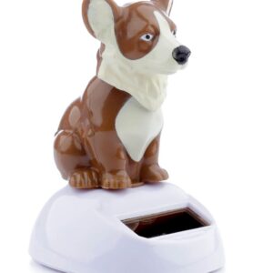 Figurine Solaire - Chien Corgi de la Reine d'Angleterre